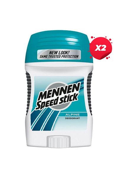 MENNEN SPEED STICK X2 - MENNEN SPEED STICK ANTIPERSPIRANT STICK 60G ALPINE