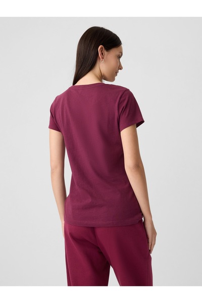 GAP Kadın Bordo Gap Logo T-Shirt