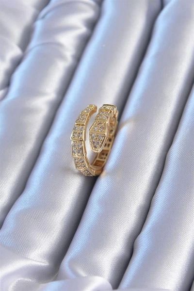 Store VIP Series Gold Color Snake Model Women's Ring