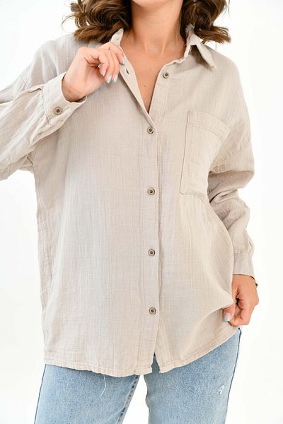 Butik Дамска риза от норка муселин - 100% памук