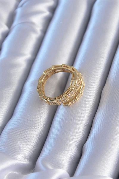 Store VIP Series Gold Color Snake Model Women's Ring