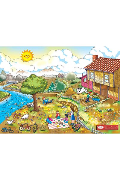Toy Oyuncak Okul Öncesi Wooden Puzzle Spring Season 35 Pieces 25X35 Cm.