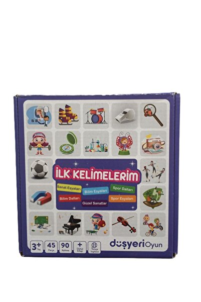 Düşyeri Türkçe-İngilizce Kelime Kartları (Spor-Bilim-Sanat Eşyaları,Spor Dall...