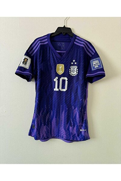 FEEL STYLE Arjantin 2022 Dünya Kupası Lionel Messi Deplasman Forması