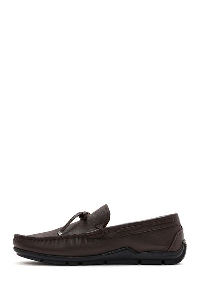 Derimod Men's Brown Tasseled Leather Loafer 25Sfd 755218