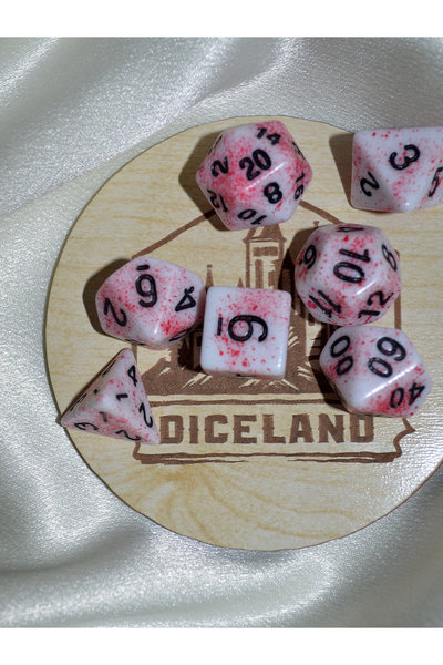 DiceLand Muharebenin İzleri 7'li DND Zar Seti + Ahşap Kutu Hediyeli!