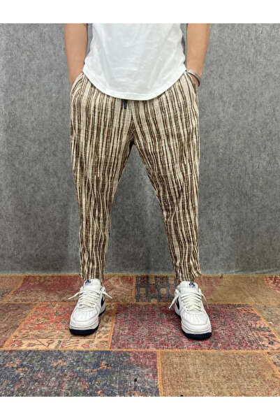 FıttingRoom Bohemian Patterned Baggy Trousers with Elastic Waist