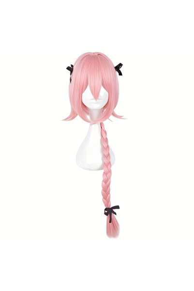 Butic Anime Cosplay Fate Astolfo Trap Anime Peruk Kawaii Sentetik Peruk Pembe...