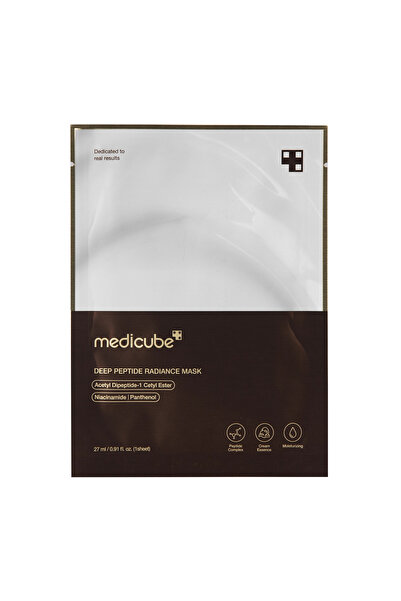 Medicube MediCube Deep Brightening Peptide Mask - Acetyl Dipeptide-1 Cetyl Ester Niacinamide 27ml (4 pieces)