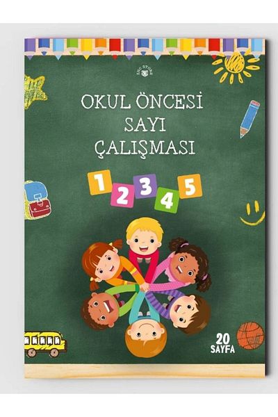 ZNC Preschool Number Work and Coloring Book for Children (20 Full Page Illustrated Coloring Book)