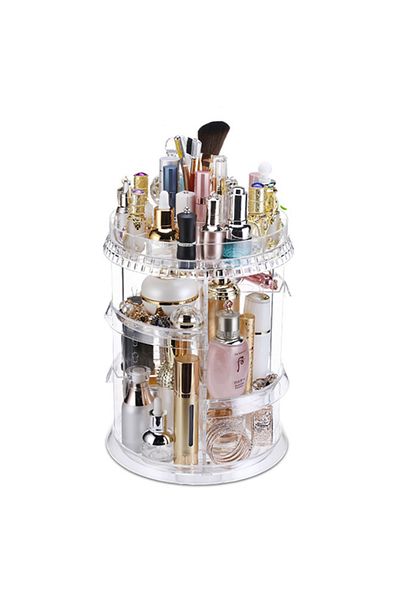 ETG Cosmetic Storage Box, Transparent, 360 Rotating