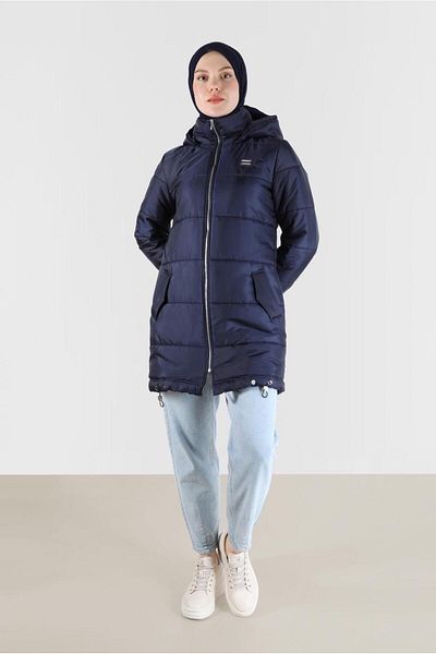 Alvina Puffer Jacket with Hood and Gathered Skirt - 90275