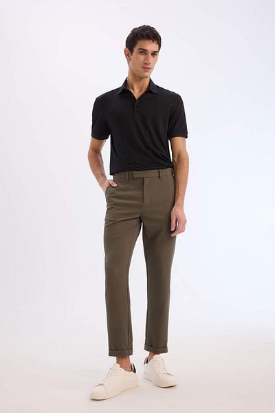 DeFacto Jogger Zippered Leg Summer Fabric Trousers E4779Ax25Sm
