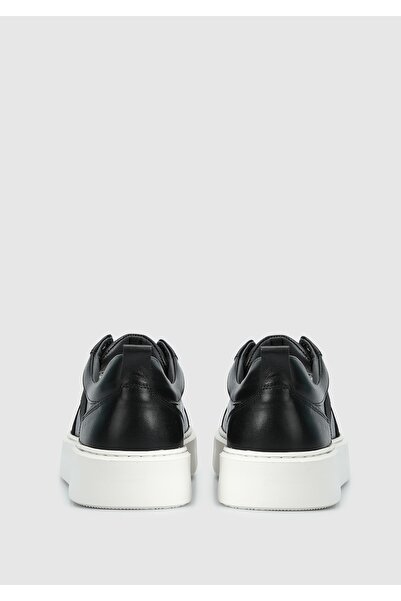 Provoq Siyah Deri Erkek Sneaker