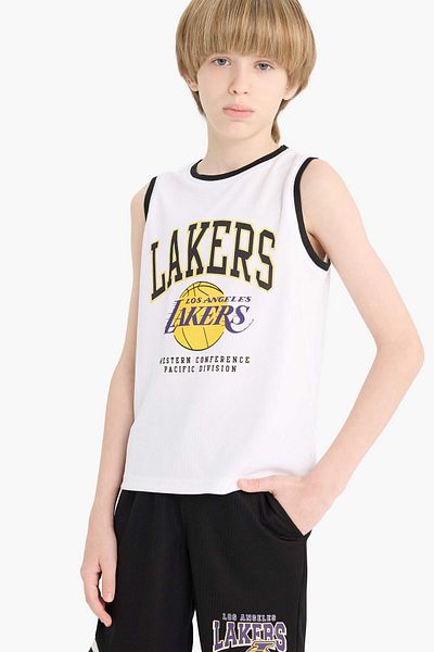 DeFacto قميص بدون أكمام للأولاد NBA Los Angeles Lakers برقبة دائرية E4845A825HS