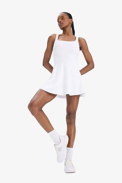 DeFacto Fit Standard Fit Χοντρό λουράκι Φόρεμα τένις με κοντό κολάν εσωτερικά E3588ax25sm