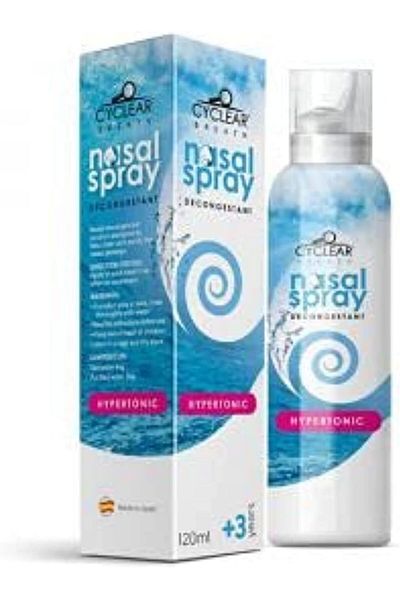 CYCLEAR Hypertonic Nasal Spray For 3+ Years | Daily Hygiene To Help Clear & Purify The Nasal Passage