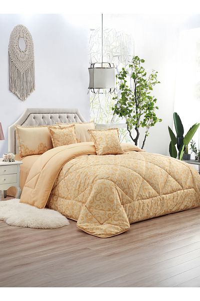 Generic Comforter Set 4 Piece Single Size Elegant Bedspread Lightweight Comforter Suitable for All Seasons