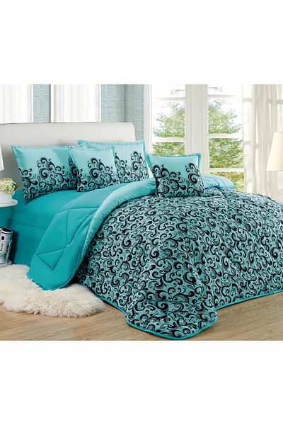 Generic Comforter Set 4 Piece Single Size Elegant Bedspread Lightweight Comforter Suitable for All Seasons