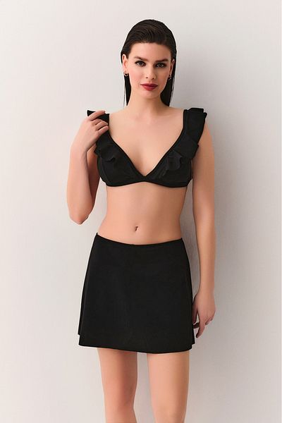 SUWEN Flounce Skirt
