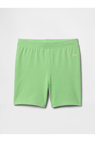 GAP Kız Bebek Yeşil Desenli Bisiklet Şortu