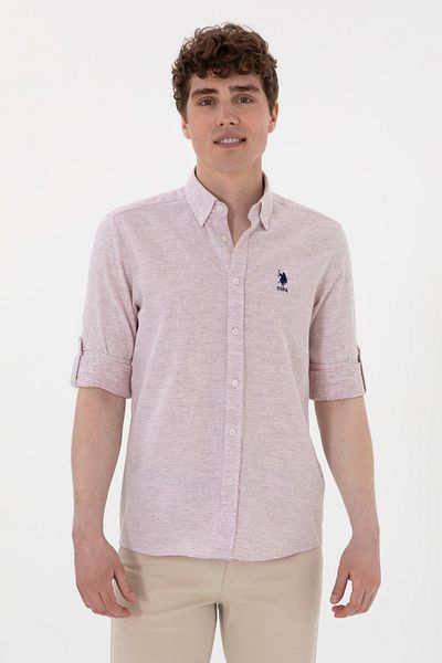 U.S. Polo Assn. Men's Cherry Long Sleeve Shirt 50299798 -Vr223