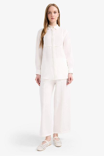 DeFacto Regular Fit Long Sleeve Shirt Tunic D1345Ax25Sm