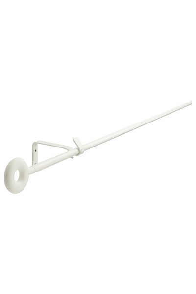 IKEA IRJA Curtain Rod Set by IKEA, White, 140 cm Length, 151 cm with Finials