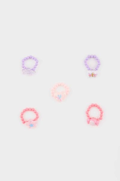 DeFacto Girl's 5-Piece Colorful Ring E8101A8Ns