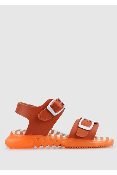 Kiddo Πορτοκαλί Flat σανδάλια για κορίτσι