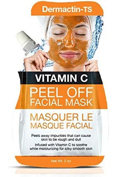 Dermactin-TS DERMACTIN TS Vitamin C Peel Off Facial Mask | Helps Reduce Sun Damage Skin | Brightens Skin | Lifts