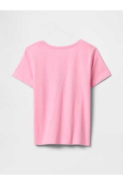 GAP Kız Bebek Pembe Grafikli T-Shirt