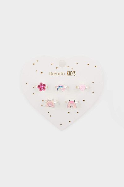 DeFacto Girl's 5-Piece Colorful Ring E8100A8Ns