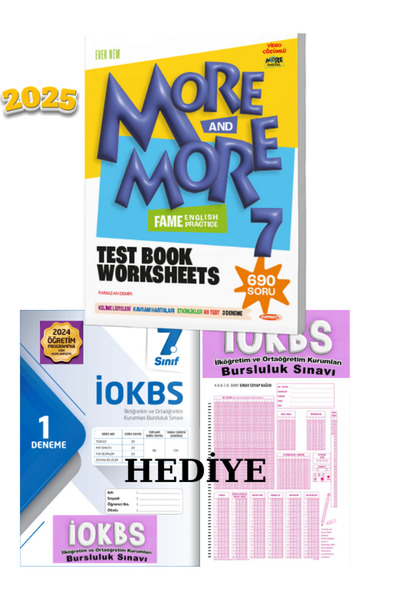 Kurmay Yayınları More And More 7 Sınıf English Fenomen Test Book Worksheets 2022