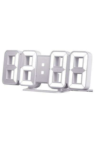 IKEA NOLL TTA White Alarm Clock 21.5x8.5x4 cm | IKEA | USB & Battery Powered