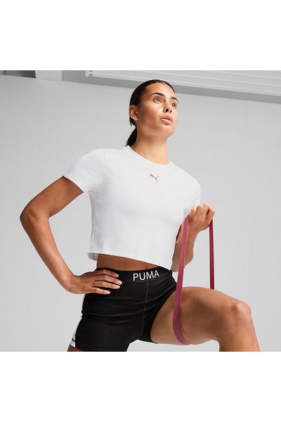 Puma Tad Essential Baby Women White Training T-Shirt