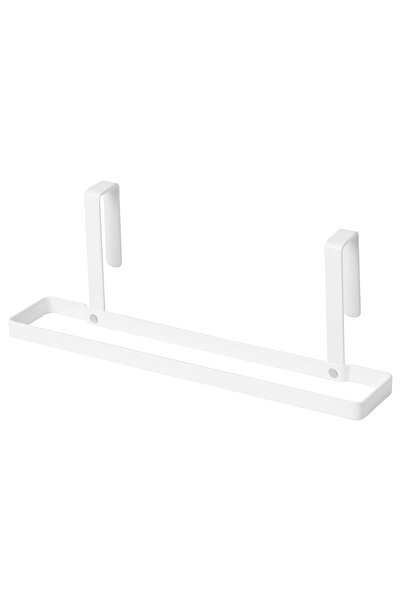 IKEA حامل مناشف P LYCKE بمشبك 26x5x9 سم، فولاذ، من ايكيا، مناسب لـ 16 بابًا مقاس 20 مم، أقصى حمولة 1.5 كجم