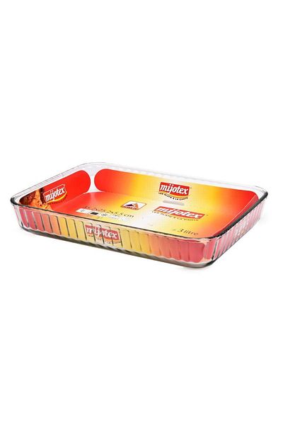 mijotex Magotex High Quality Glass Tray Rectangular 35.2*25.2*5.5cm 3L