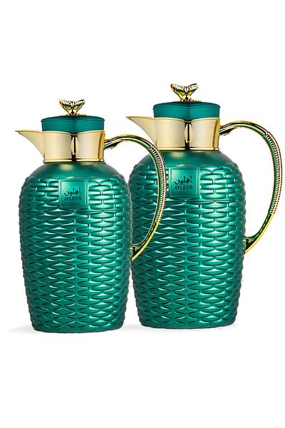 ALSAIF Evelyn Green Gilded Sword Thermos Set