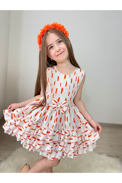 SG Exclusive fusta din stofa de in rochie cu volane