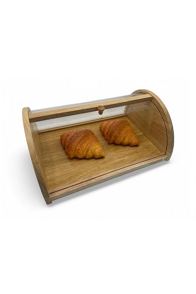 ABAREEK A beautiful wooden bread rack and holder that protects bread from mold and moisture. Beautiful and modern design, 27*35 cm.