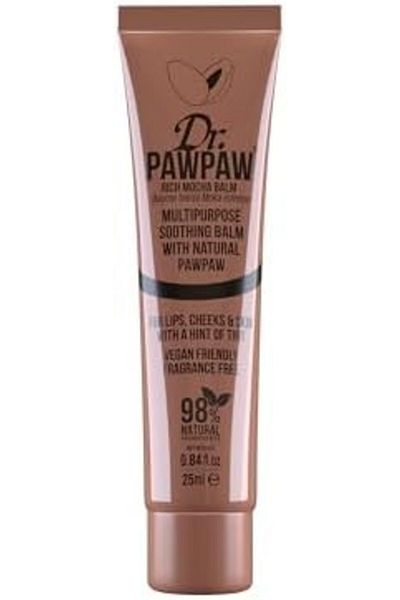Dr. PAWPAW Rich Mocha Balm - Multi-Purpose Balm, PawPaw Lip Balm, Tinted Balm, Vegan Beauty, 25ml