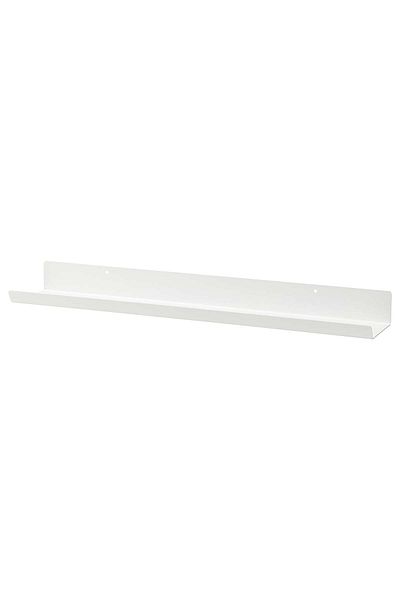 IKEA MALMB CK Display Shelf White 60x12 cm Steel Wall Ledge