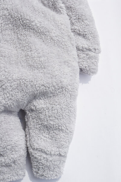 ipek atlas Kız Erkek Bebek Ve Çocuk Kapüşonlu Peluş Astronot Tulum