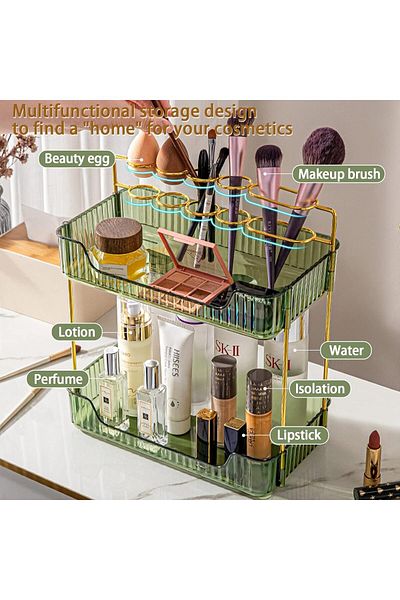 ETG 4 Tier Bathroom Counter Organizer, Skin Care Vanity Countertop Organizer, Makeup Brush