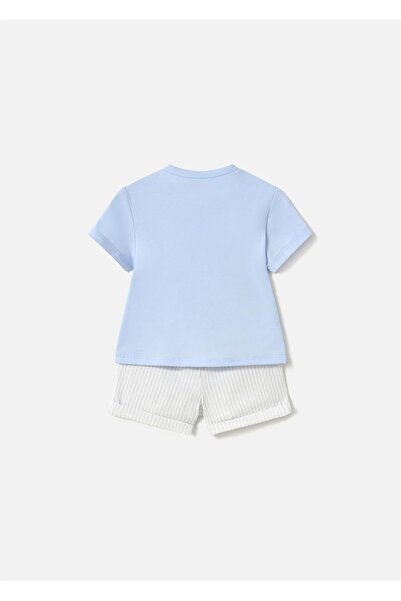 MAYORAL Baby Boy 4'Er T-Shirt Shorts Suit Blue-White 1609