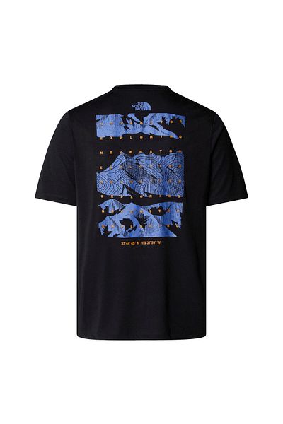 THE NORTH FACE Men's Foundation Mountains Faces T-Shirt Nf0A8Bqwjk31 Black-Xxl