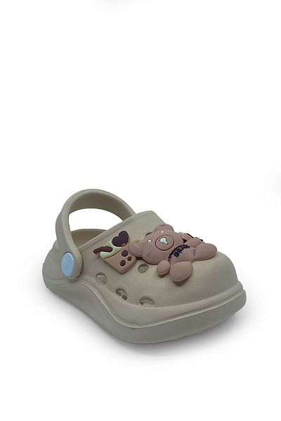 stilfest Unisex Teddy Bear Slippers Beige Slippers