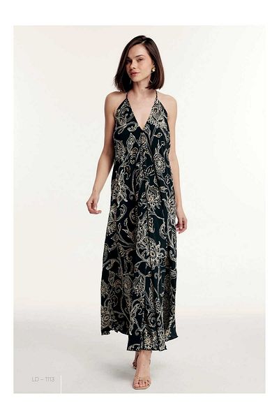 LaraLisa Collection Backless V-Neck Strap Glitter Women's Summer Dress