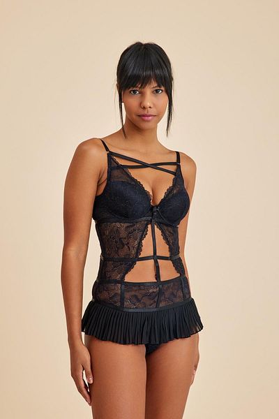 Amarelle Βρεφικό μωρό με λεπτομέρεια από δαντέλα Roma Black Underwire